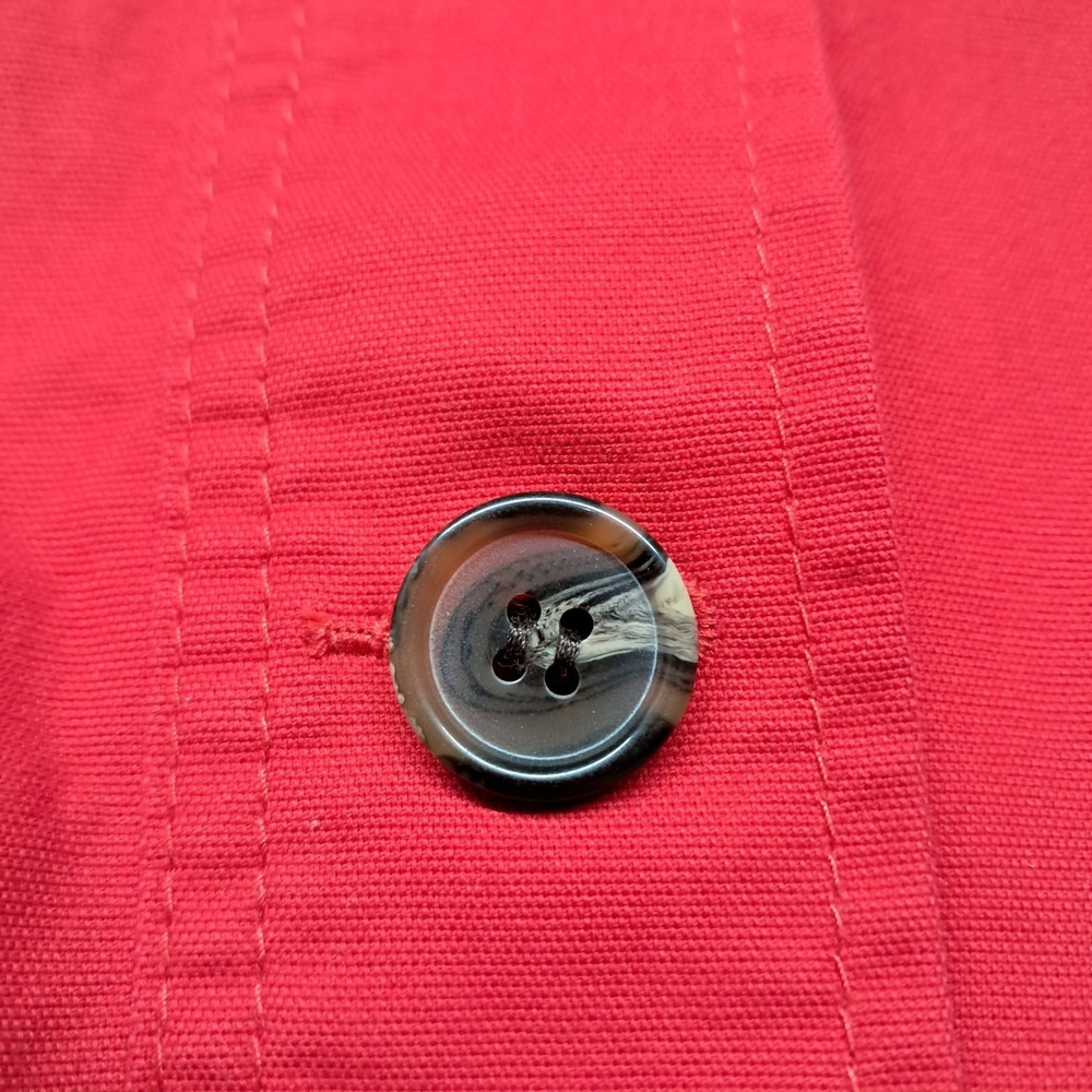 NWOT Talbots Tailored Utility Jacket Womens XL Red Canvas Field Coat Button Up - Picture 4 of 11